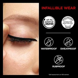 LOral Paris Infallible Grip Mechanical Gel Eyeliner Pencil, Smudge-Resistant, Waterproof Eye Makeup with Up to 36HR Wear, Brown Denim, 1 Kit          