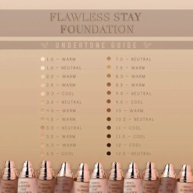 Beauty Creations - Base Líquida, Flawless Stay Foundation Fs 3.5