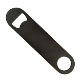 Bottle Opener Bottle Opener Stainless Steel Flat Design Portable Large Barware 17.8cm (Black)