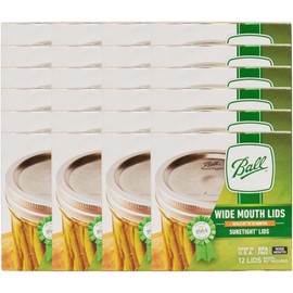 Ball Mason Jar Lids, Wide Mouth, 12 CT (Pack of 24)