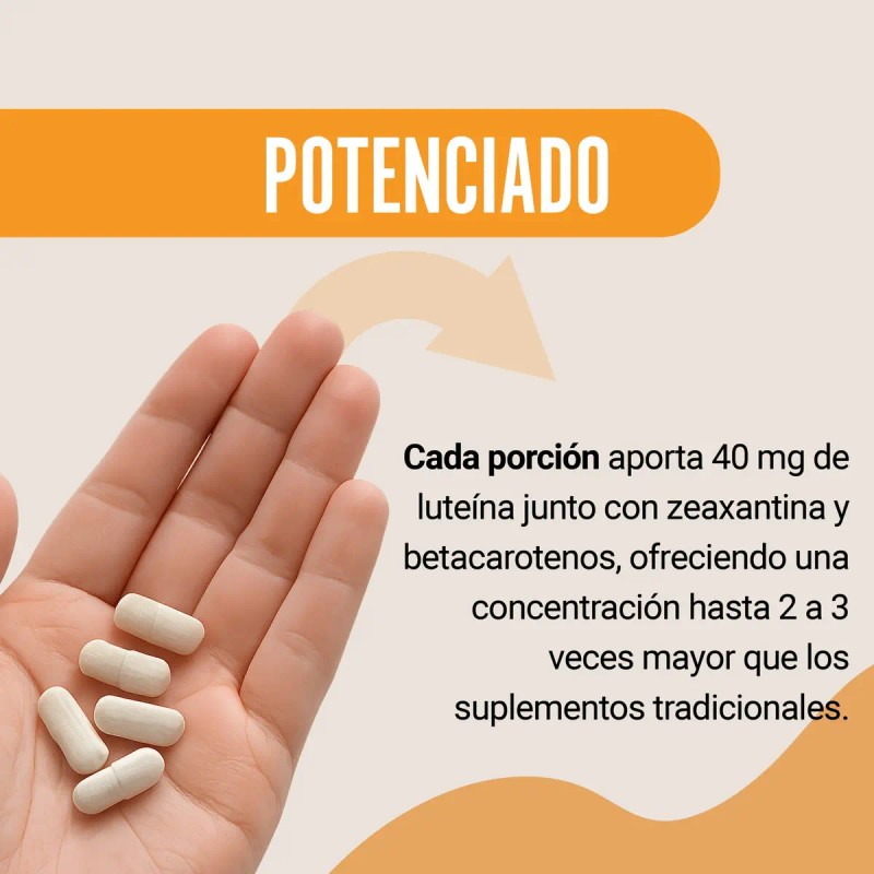 Restart Luteína 40mg Zeaxantina Complejo Carotenoides Máxima Concentración Betacaroteno Zinc