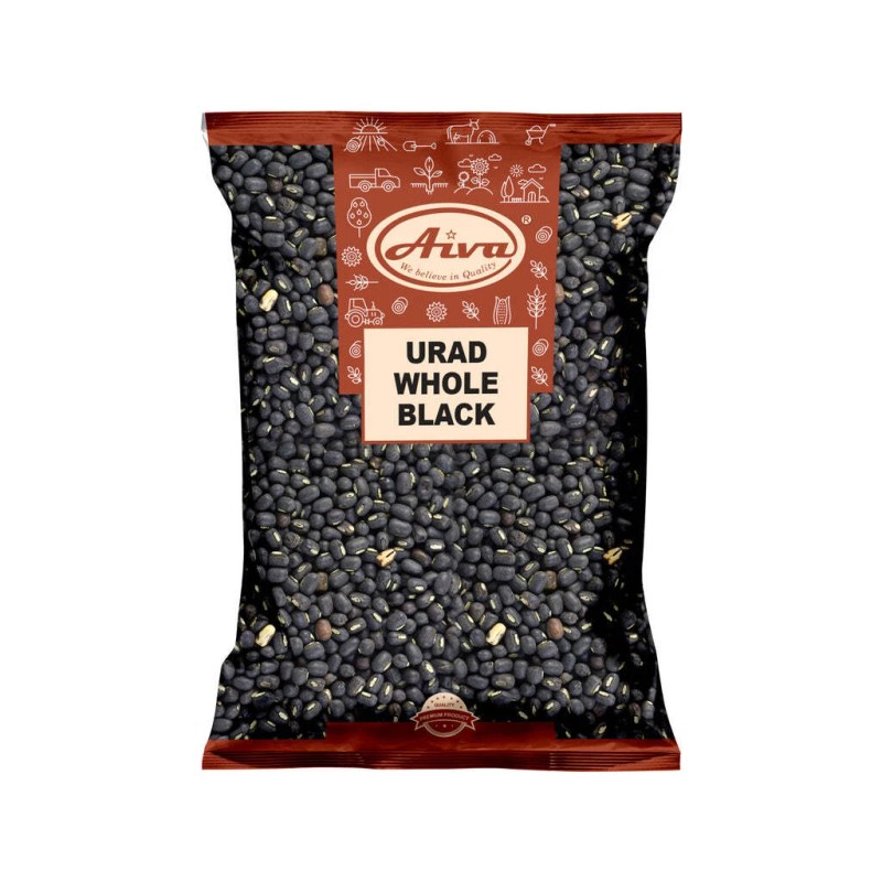 Aiva Urad Whole Black Matpe Beans - 2 lb