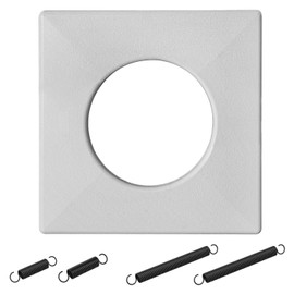 S97010319 Bathroom Exhaust Fan Cover for Broan Heat Lamp Cover Grille w/Springs 97010319, 99111347, Nutone Bathroom Fan Light Cover Compatible with Broan 161, 162, 9412D-R01, 9417DN-R01 Bulb Heater