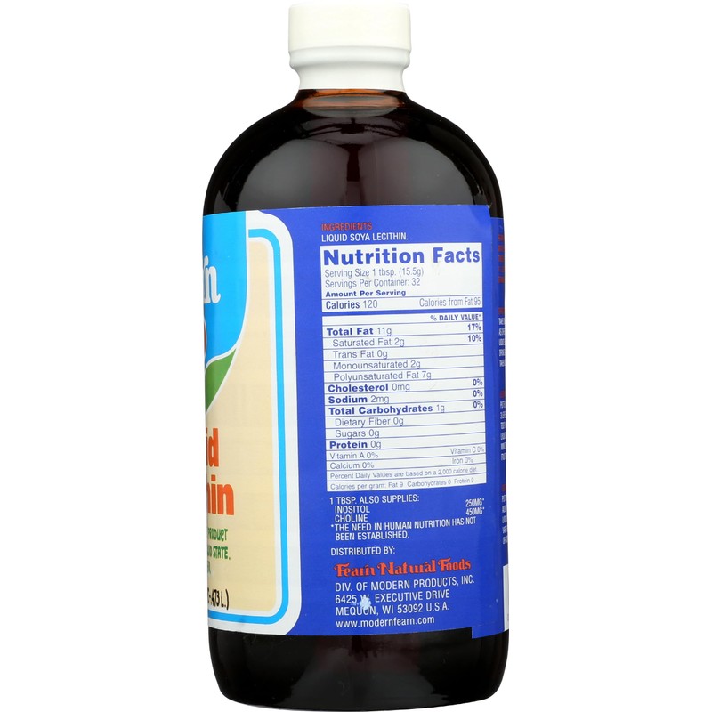 Fearn Natural Foods Liquid Lecithin, 16 Ounce