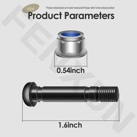FENXDN ASP2400D Shear Pin for EGO Snow Blower，10 Pack, Black, Snow Blower Shear Pin Set for 24" & 28" 2-Stage self-propelled Snow Blower with Maximum Power