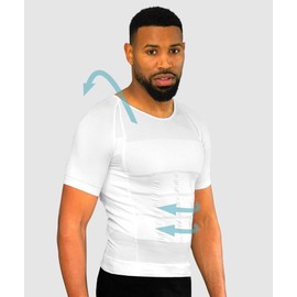 Men's Posture Corrector T-shirt | Anti Back Pain | Straightens Back and Shoulders | Compression | Undershirt | Short sleeves