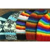 LOUDelephant Knitted Wool Hat, Snowflake Dark Teal