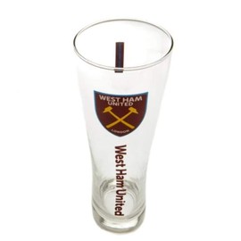 West Ham Offizielles Hohes Bierglas, mehrfarbig