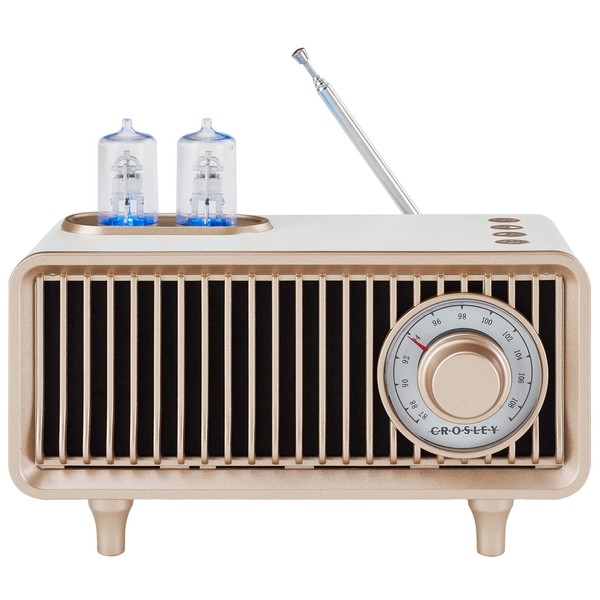 Crosley CR3043A-WS Milton Portable Rechargeable FM Radio with Bluetooth Receiver