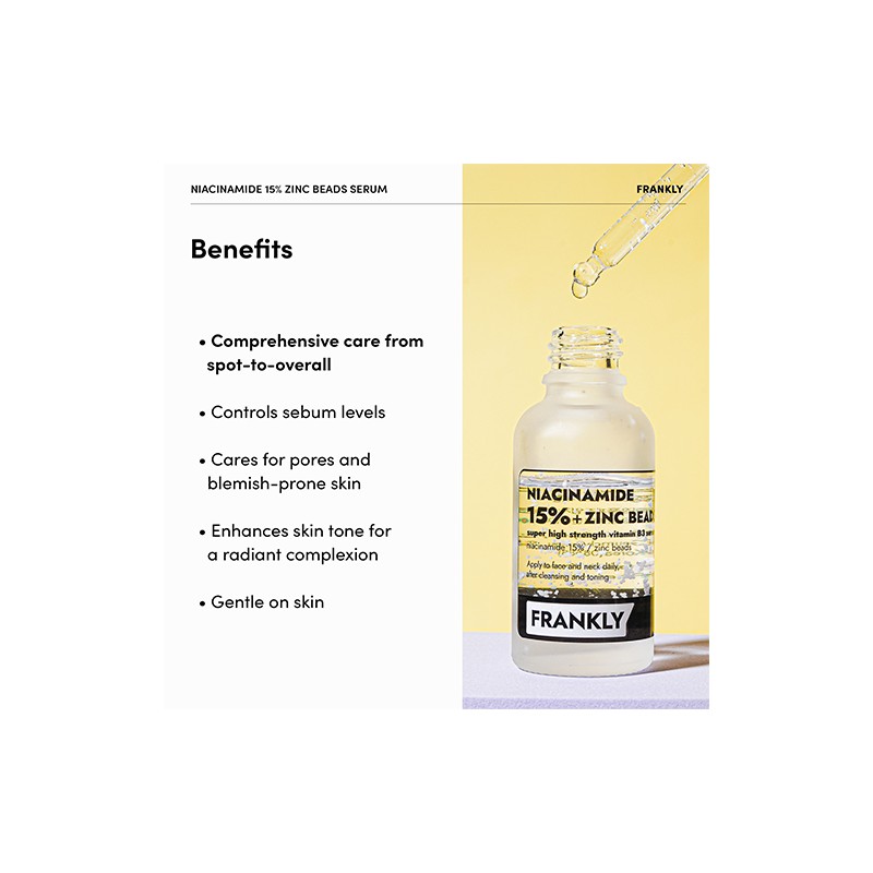FRANKLY [FRANKLY]Niacinamide 15% Zinc Beads Serum 30ml