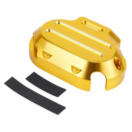 NICECNC Gold Transmission Side Cover Aluminum Compatible with Harley Electra Glide Standard FLHT 2017-2020, CVO Road Glide FLTRXSE 2017-2020, Replacement for 25800057, See Fitments