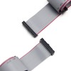 Fielect 20 Pin 30cm Grey Flat Ribbon Cable Connector, 2.54mm