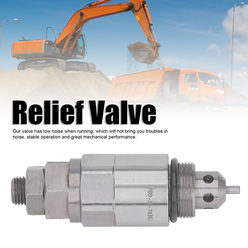 Excavator Relief Valve High Accuracy Strong Bearing Capacity Deputy Overflow