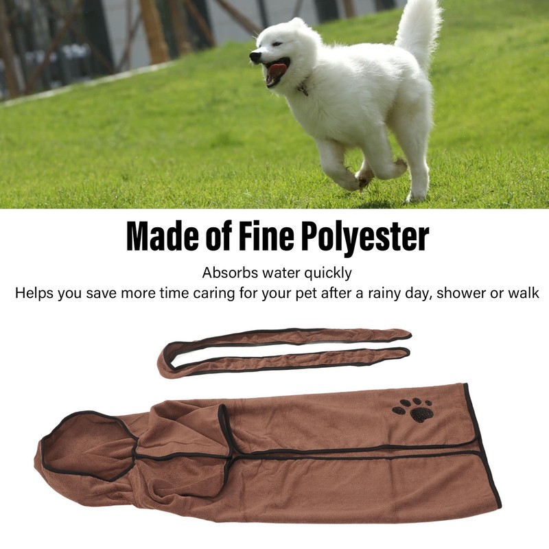 Dog Towel Bathrobe Strong Absorbent Soft Warm Pet Dog Drying