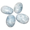 Nupuyai Celestite Irregular Tumbled Polished Stone,Pocket Palm Worry Stone for