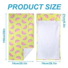 Zinytrae Car Seat Towel Covers Front Seats for Beach Swimming, Sports, Camping,Yoga. Sweating Easy to Clean, Protect from Damage by Sweat, Pets, and Scratches(Watermelon, 1 Pcs)