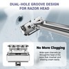 Dual-Blade Safety Razor Set With Magnetic Head & 110 Blades,