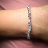 EUMENIDES Natural Crystal Stone Bracelet, 4MM, Elastic Band, Natural Gemstones,