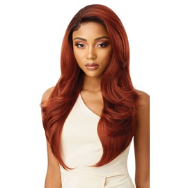 Premium Swiss Lace Front Wig Melted Hairline CATALINA Ear-to-Ear Soft Lace Pre-attached Elastic band (1B)