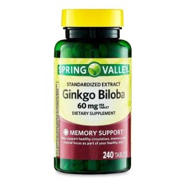 Ginkgo Biloba 60mg 240 Caps Ayuda Memoria Reduce Fatiga Spv Sabor Neutro