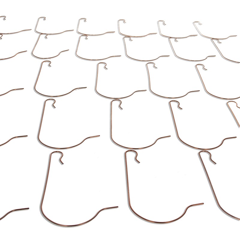 BestPysanky 30 Heavy Duty Copper Tone Christmas Ornaments Hooks 2.4