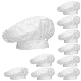 MISEMIYA - French hat kitchen hat chef cooking breast chef hat shape mushroom ref.918, White