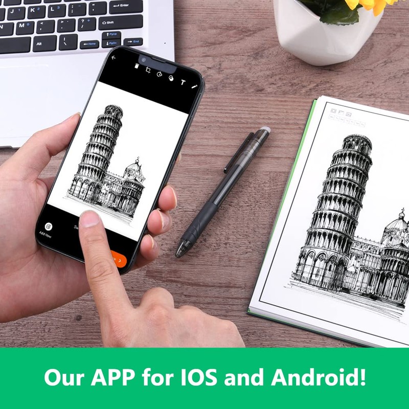 Vicloon Smart Reusable Notebook A5, Wirebound Notebook with 2 Frixion