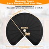 PercyEffie 2pcs Lazy Susan Shelf Liner 27In Silicone Lazy Susan