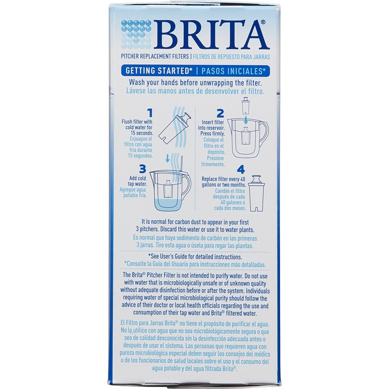 Brita Standard Water Filter, Standard Replacement Filters for Pitchers and