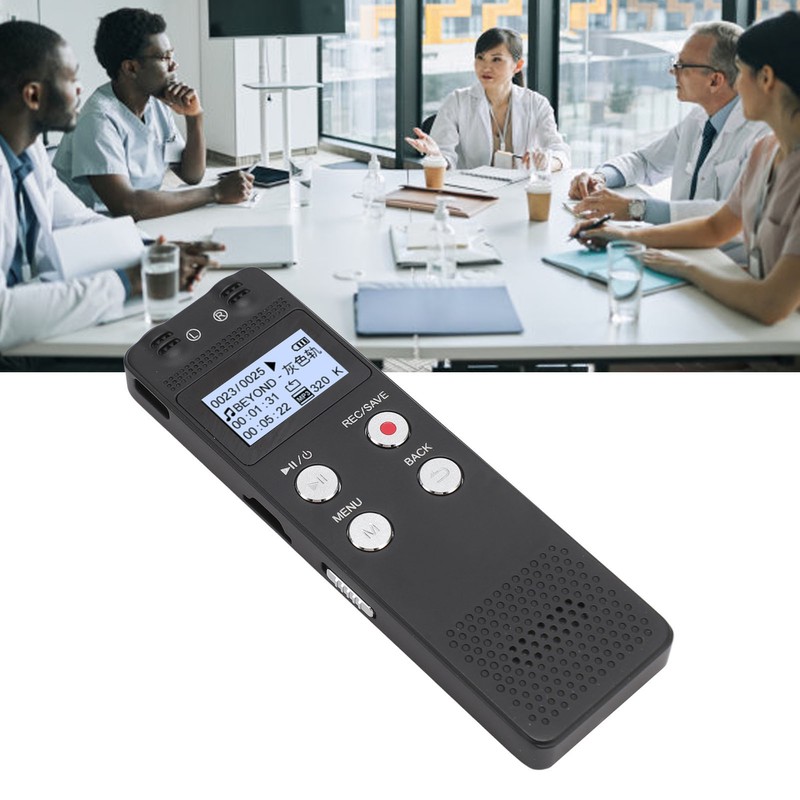 Digital Voice Recorder Multifunction Clear Sound One Click Recording MP3