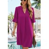 QACOHU Summer Dresses for Women 2025 V Neck Ruffle Short