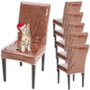 AYNINENG Plastic Dining Chair Protector, Chair Covers with Backrests, Clear