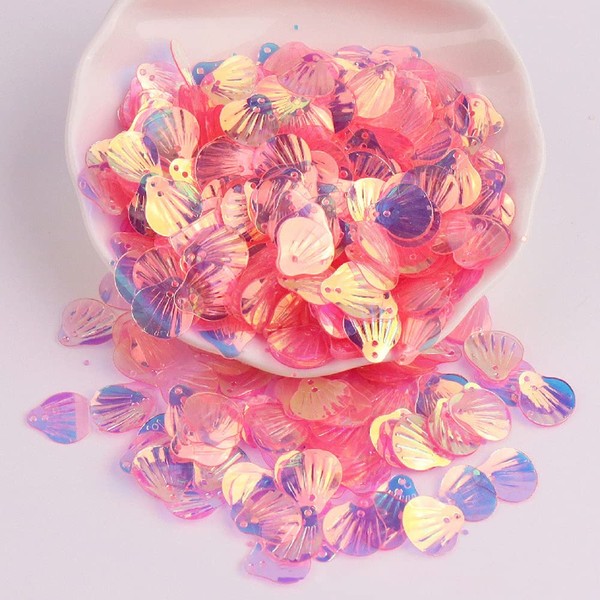 Pack of 360 Shell Sequins, Shell Shape Sequins Craft Loose