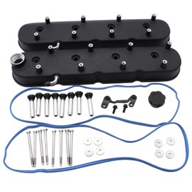 241-112 Black Aluminum Satin Tall LS Valve Covers for LS Chevy LS1 LS2 LS3 LS6