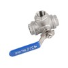 Stainless Steel SUS304 Pipe T Port Ball Valve Three Way