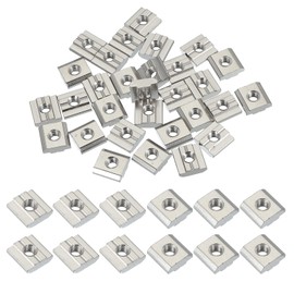 PATIKIL M6 Sliding t Nuts, 30 Pcs Hammer Head Fastener Nut Thread t Slide Drop in Nuts for European Standard 3030 Series 8 mm T-Slot Aluminum Extrusion Profile