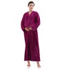 Artfasion Womens Fleece Robe Plush Long Zip Front Bathrobe with