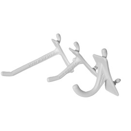 PegPro® J, 1", 2" Hooks Kit for Modern Plastic or Metal Pegboard – Durable Plastic Pegboard Hooks - For Garage, Kitchen, Craft Room, and more (J, 1", 2" Hooks - 50 Pack, White)