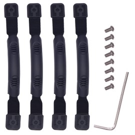 METER STAR 4pcs Kayak Carry Handles, Canoe Boat Side Mount Carry Handles with Screws and Install Tools Kit for Ocean Kayak, Emotion Kayaks,Sport Canoe,Boat Kayak Handles and Hardwares (4 Round)