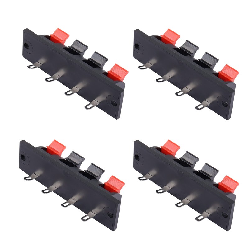 PNGKNYOCN 4 Way Stereo Speaker Terminal 4 Position Speaker Terminal