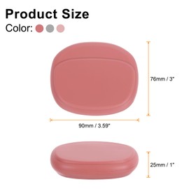 HARFINGTON 3pcs Earbuds Cases, Wired Earphone Case Holder Organizer, Silicone Ear Buds Case Small for USB Cable, Earphones, Grey,Red,Pink