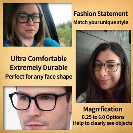 Optifine Reading Glasses Blue Light Blocking for Women Men Square Nerd Eyeglasses Frame Computer Reader Leopard +0.50