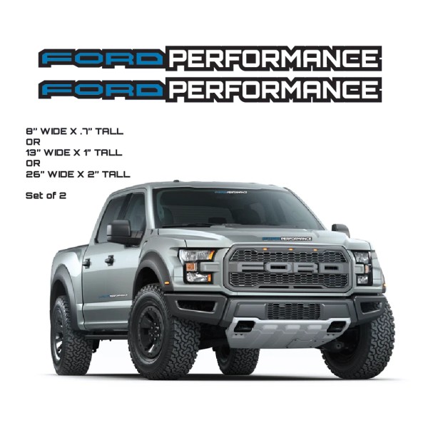 Ford Performance High Performance Truck Car Race Vinyl Sticker 2