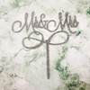 Decoración para tarta con texto en inglés «Mr and Mrs»