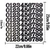 5 Sheets 1 Inch Black Number Stickers for Marking, Classifying,