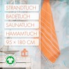 LeStoff Hammam Towel - 100% Organic Cotton, 95 x 180