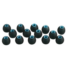 Xcessor (L 7 Paar (14 Stück) Silikon-Ersatz-Ohrhörer Groß Größe Ersatz-Ohrstöpsel für Beliebte In-Ear-Kopfhörer. Schwarz/Blau