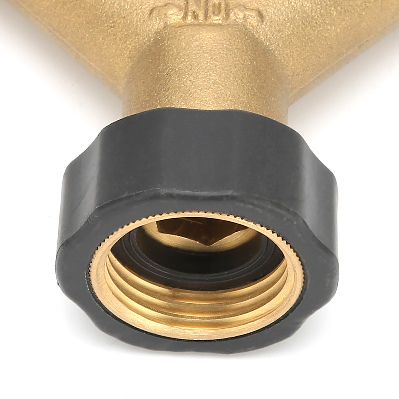 G3/4 Female Thread Connector Brass Ball Valve Hose 3‑Way Connector