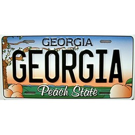 Georgia State License Plate Novelty Fridge Magnet