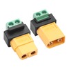 JSADZKJ 2Pcs XT60 to 2 Pin Screw Terminal Connector Adapter,